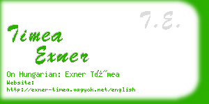 timea exner business card